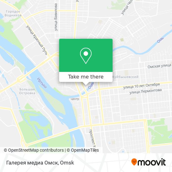 Галерея медиа Омск map