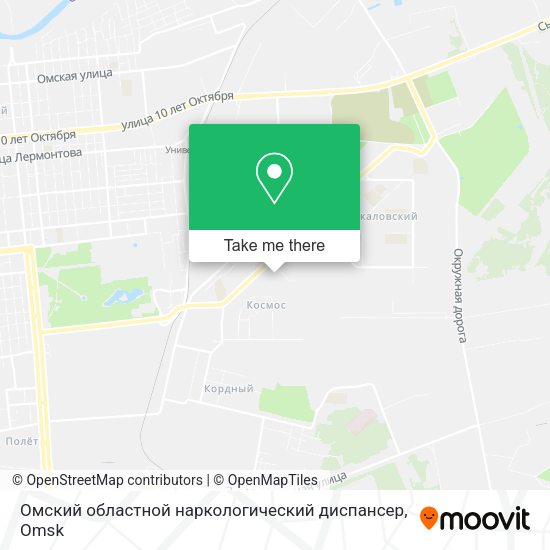 Омский областной наркологический диспансер map