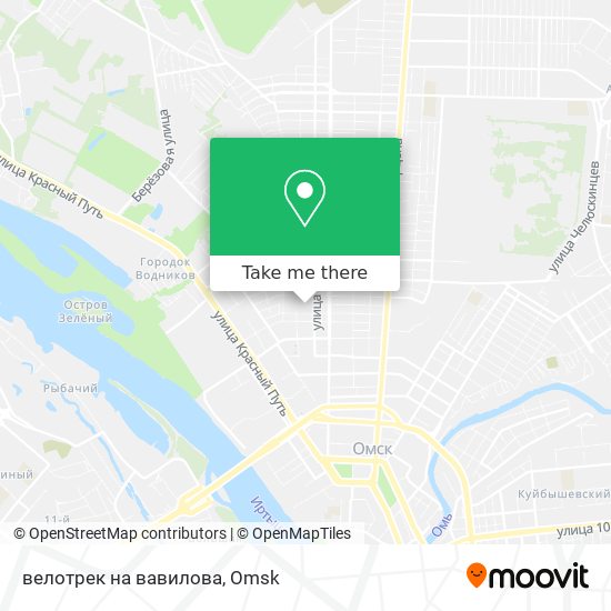 велотрек на вавилова map