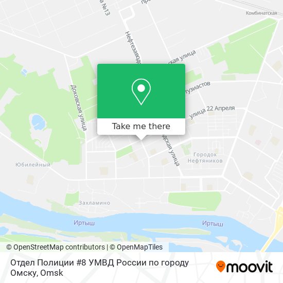 Отдел Полиции #8 УМВД России по городу Омску map