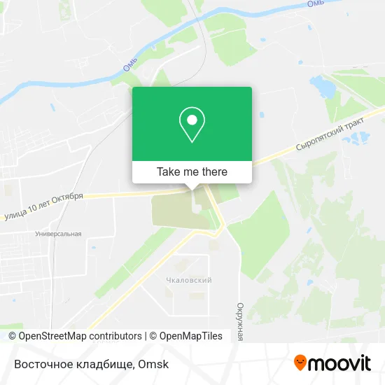 Восточное кладбище map