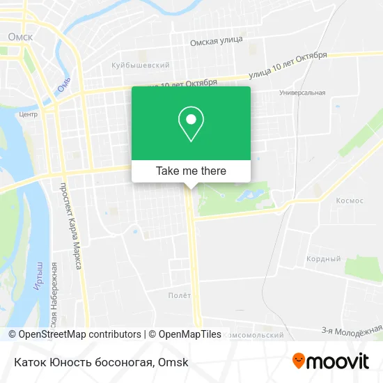Каток  Юность босоногая map