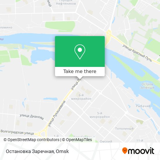 Остановка  Заречная map