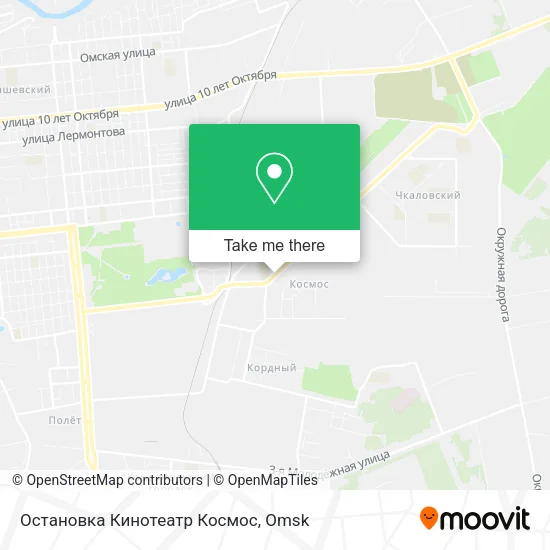 Остановка Кинотеатр Космос map