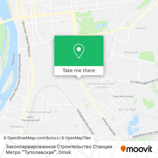 Законсервированное Строительство Станции Метро ""Туполевская"" map