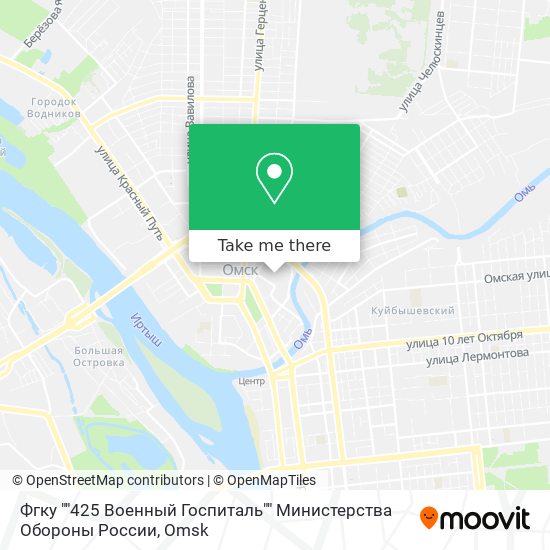 Фгку ""425 Военный Госпиталь"" Министерства Обороны России map