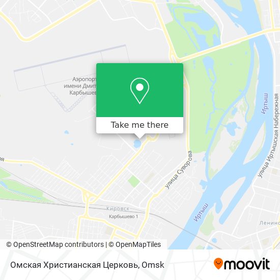Омская Христианская Церковь map