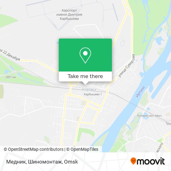 Медник, Шиномонтаж map