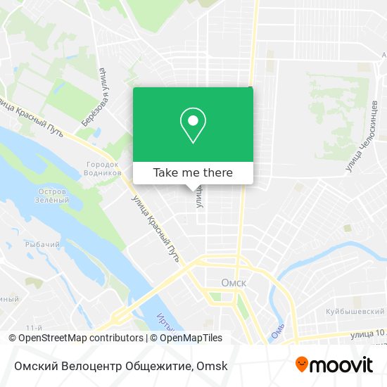 Омский Велоцентр Общежитие map