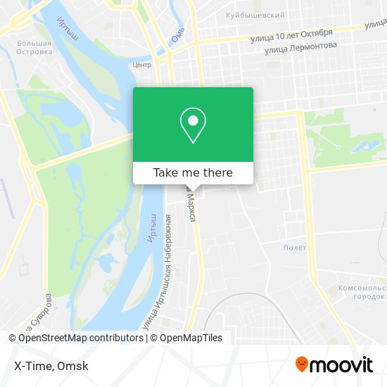 X-Time map