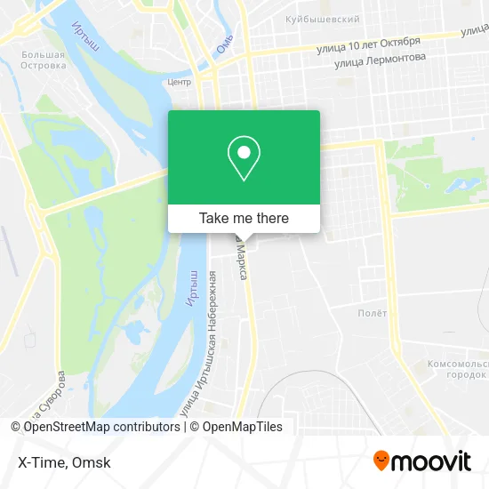 X-Time map