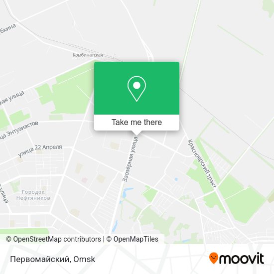 Первомайский map