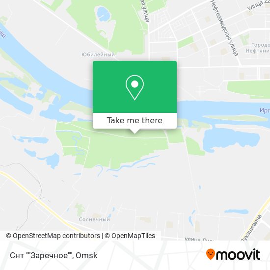 Снт ""Заречное"" map