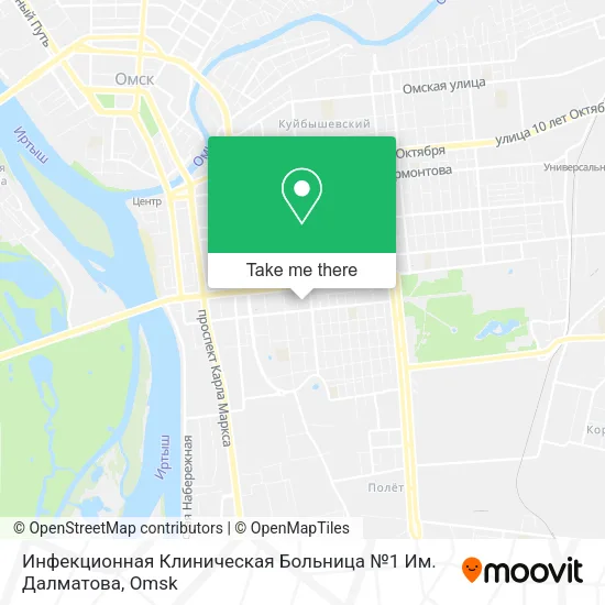 Инфекционная Клиническая Больница №1 Им. Далматова map