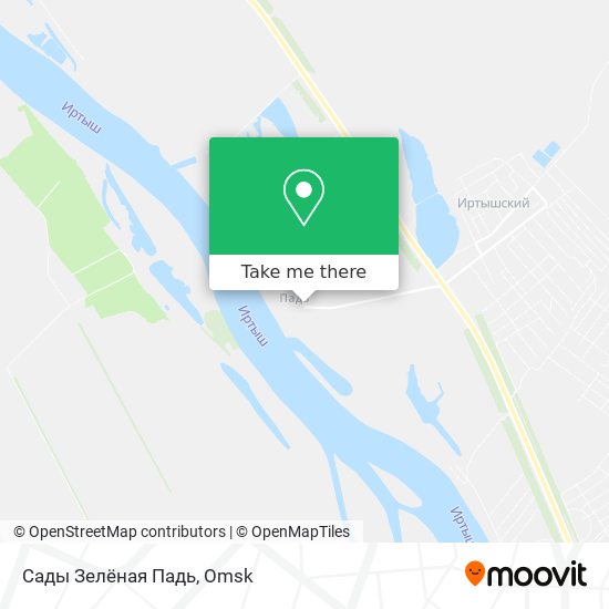 Сады Зелёная Падь map