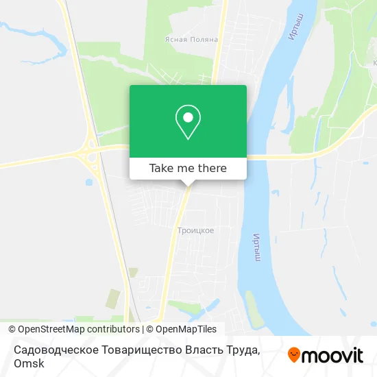Садоводческое Товарищество Власть Труда map
