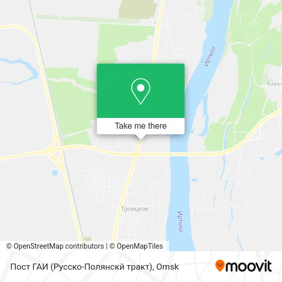 Пост ГАИ (Русско-Полянскй тракт) map