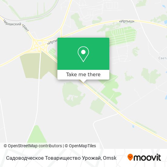 Садоводческое Товарищество Урожай map