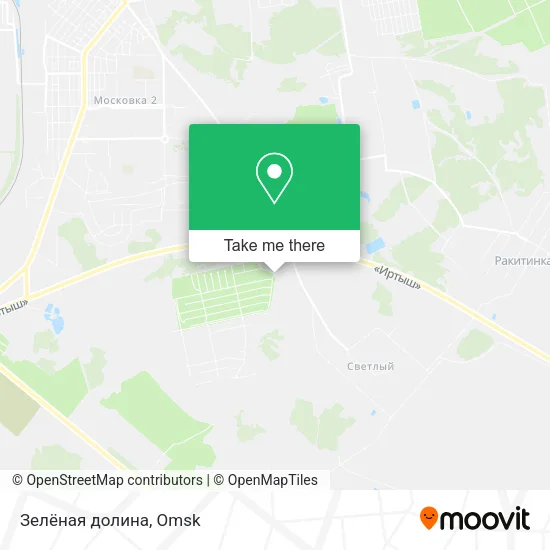 Зелёная долина map