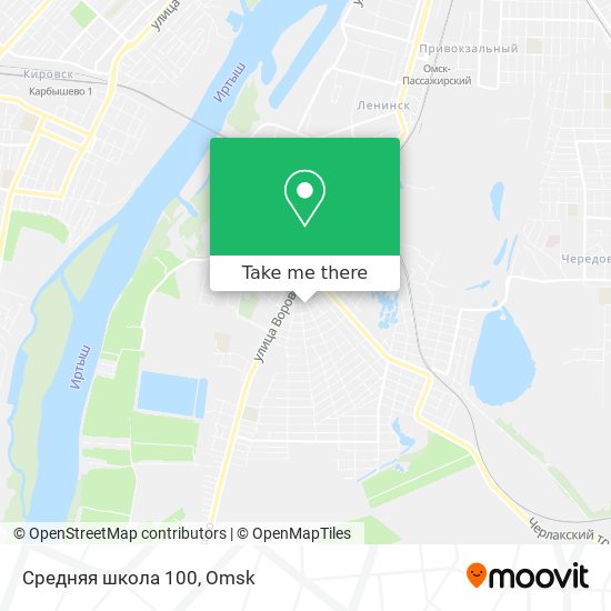 Средняя школа 100 map