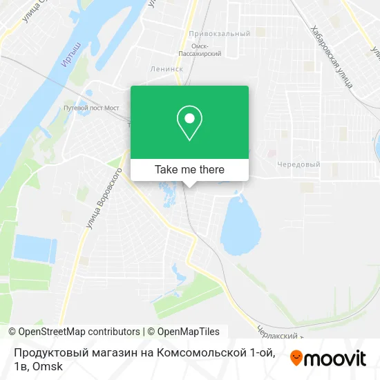 Продуктовый магазин на Комсомольской 1-ой, 1в map