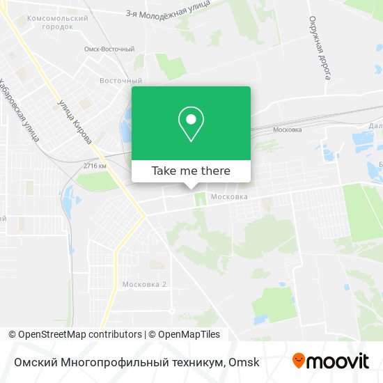 Омский Многопрофильный техникум map