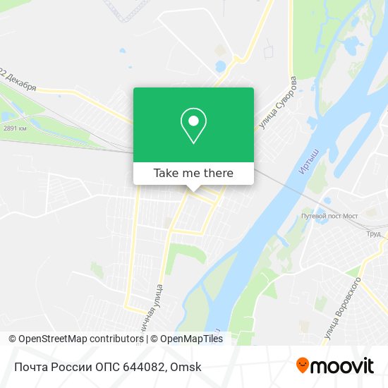 Почта России ОПС 644082 map