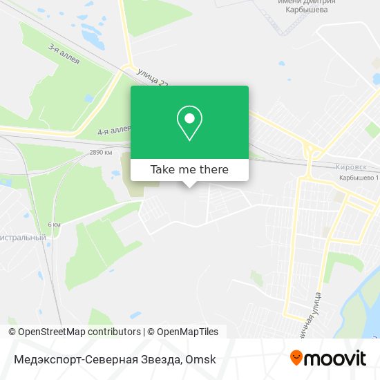 Медэкспорт-Северная Звезда map