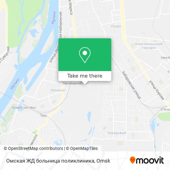 Омская ЖД больница поликлиника map
