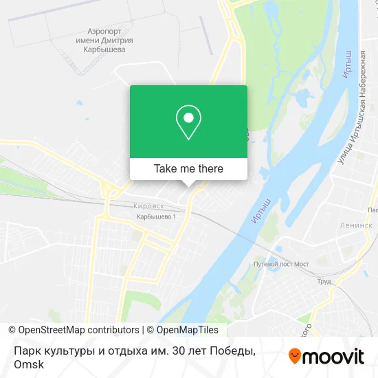 Парк культуры и отдыха им. 30 лет Победы map