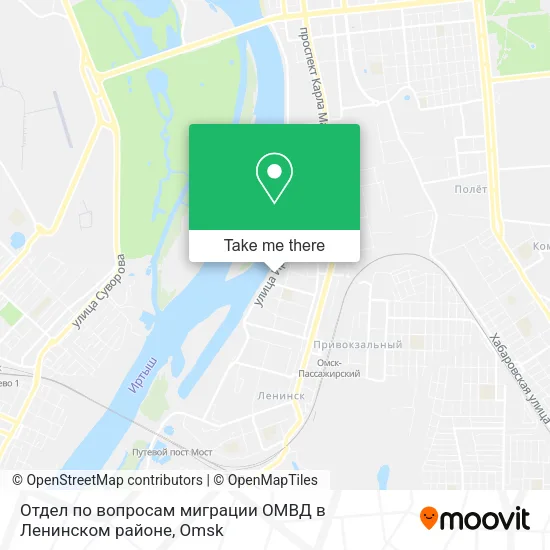 Отдел по вопросам миграции ОМВД в Ленинском районе map