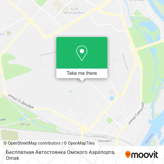 Бесплатная Автостоянка Омского Аэропорта map