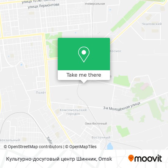 Культурно-досуговый центр Шинник map