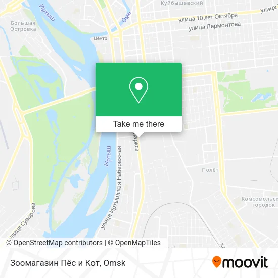 Зоомагазин Пёс и Кот map