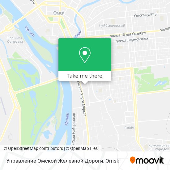 Управление Омской Железной Дороги map