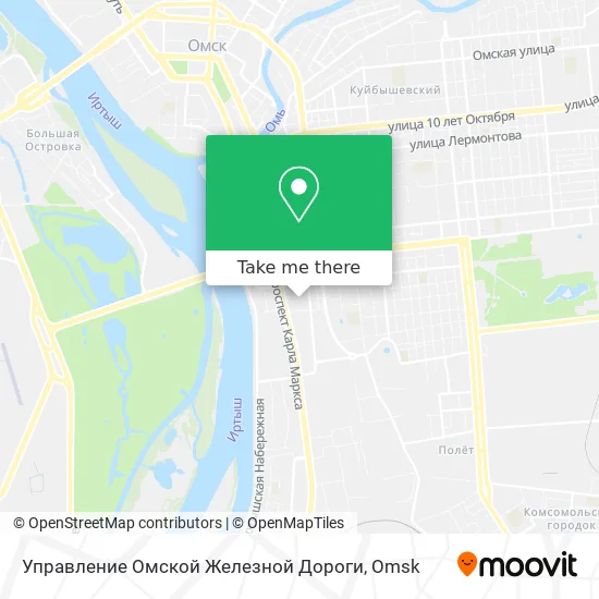Управление Омской Железной Дороги map