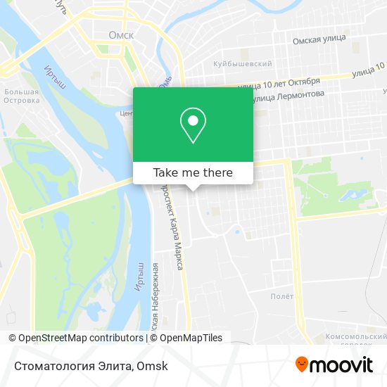 Стоматология Элита map