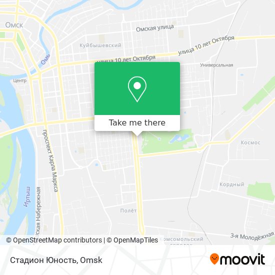 Стадион Юность map
