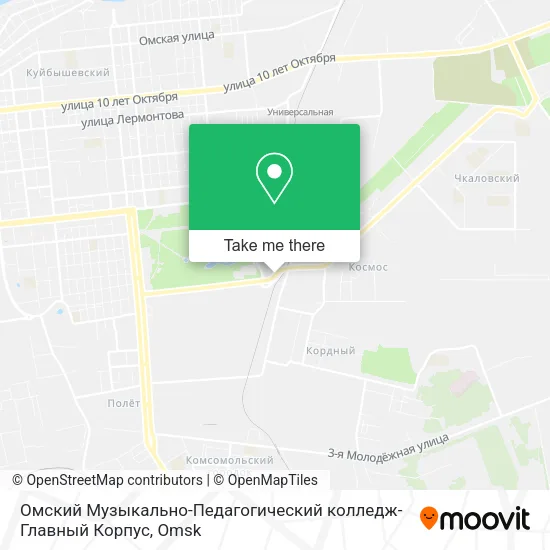 Омский Музыкально-Педагогический колледж-Главный Корпус map