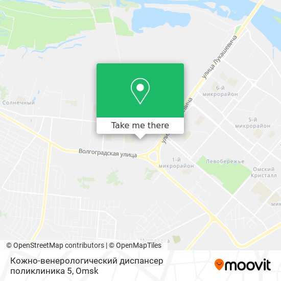 Кожно-венерологический диспансер поликлиника 5 map