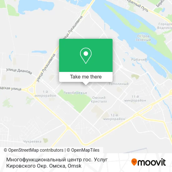 Многофункциональный центр гос. Услуг Кировского Окр. Омска map
