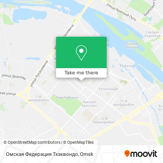 Омская Федерация Тхэквондо map