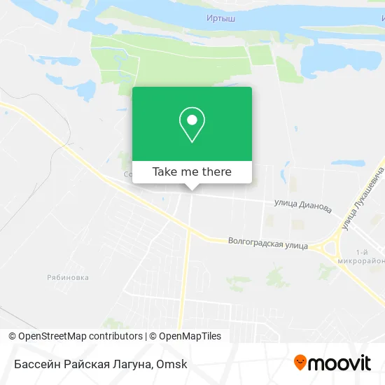 Бассейн Райская Лагуна map