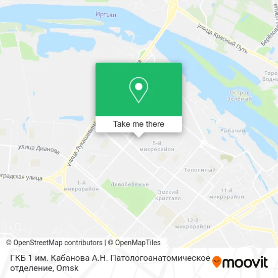 ГКБ 1 им. Кабанова А.Н. Патологоанатомическое отделение map