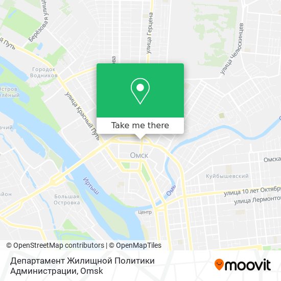 Департамент Жилищной Политики Администрации map