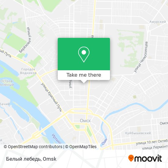 Белый лебедь map