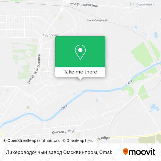 Ликёроводочный завод Омсквинпром map