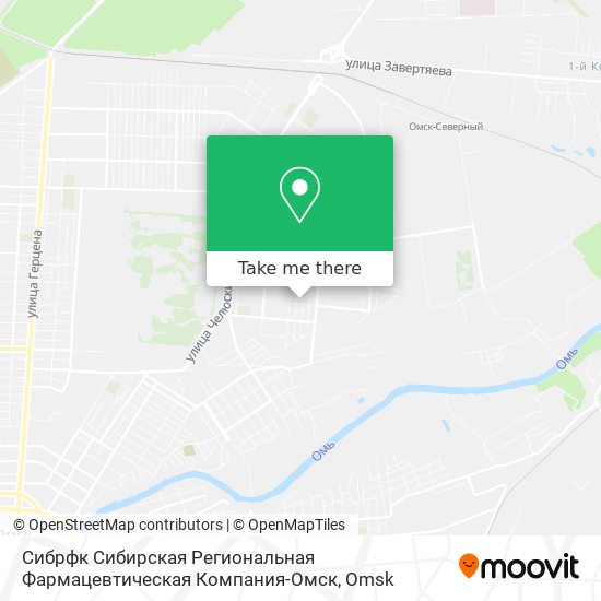 Сибрфк Сибирская Региональная Фармацевтическая Компания-Омск map