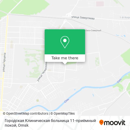 Городская Клиническая больница 11-приёмный покой map