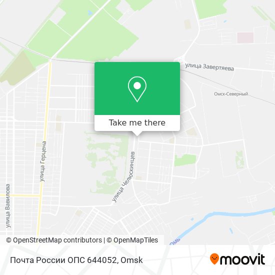 Почта России ОПС 644052 map